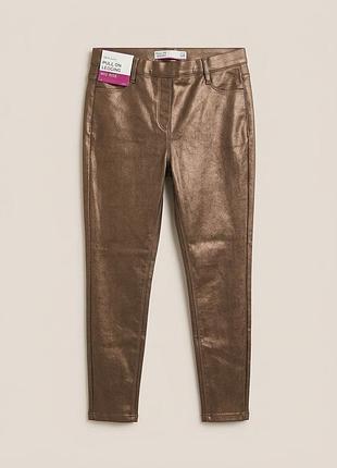 Стильні лосини / джегінси з покриттям next (pull on legging mid rise