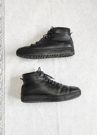 Зимние кожаные ботинки ecco soft 7 tred hydromax (размер 42)