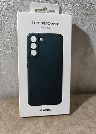 Оригінальний чохол samsung s22+ (s906) leather cover forest green