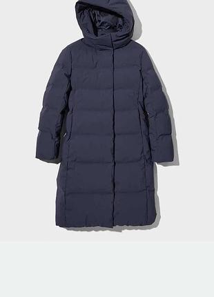 Жіночий пуховик uniqlo довгий зимовий m