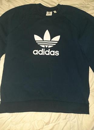 Светр чоловічий adidas originals темно-синій