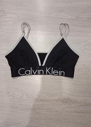 Жіночий топ calvin klein чорний з білим