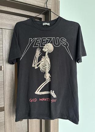 Футболка чоловіча kanye west yeezus tour чорна розмір м