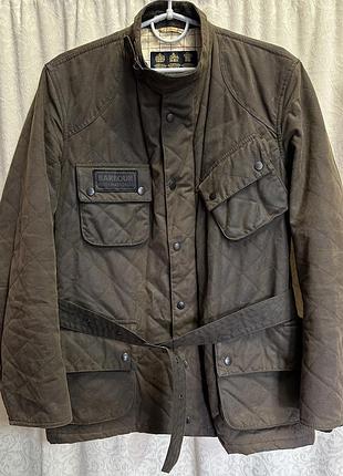 Куртка barbour international quilted wax jacket waterproof coat