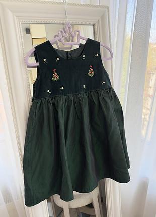 Сукня для дівчинки mothercare зелена, розмір 92
