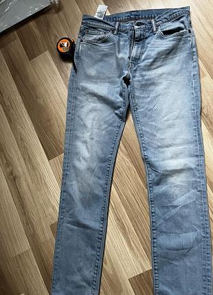 Джинси чоловічі levi's 511 блакитні w33 l34
