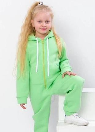 Комбинезон для девочки a2z4 kids pp 7-8 лет флис/лимонно-неоновый
