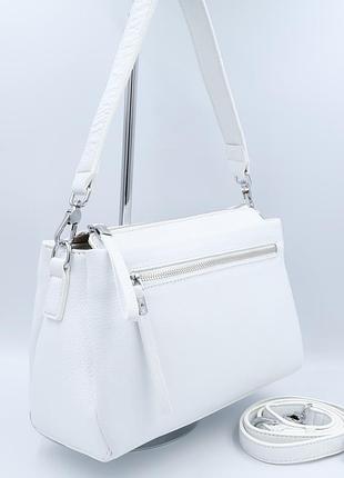 Сумка жіноча шкіряна polina &amp; eiterou c1025h white