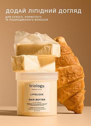Маска triology lipidlock інтенсивний ліпідний батер для сухого, пористого та пошкодженого волосся 250 мл