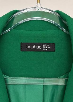 Жакет жіночий подовжений boohoo зелений, розмір s/m (38)