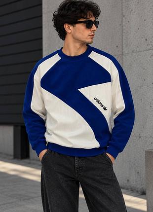 Чоловічий світшот adidas синій з білим