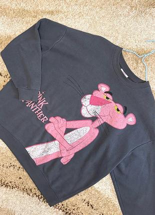 Світшот жіночий оверсайз з принтом pink panther