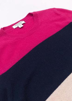 Джемпер кашемировый в полоску marks & spencer, кашемир. 3