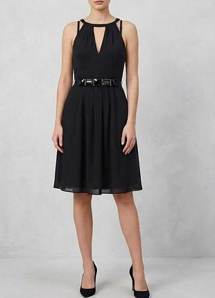 Черное платье ted baker london 100% шелк