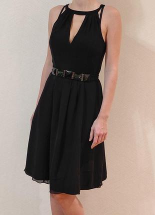 Черное платье ted baker london 100% шелк 3