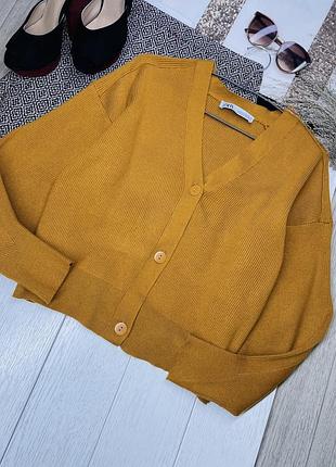 В’язаний джемпер zara m oversize осінній джемпер на ґудзиках жіночий джемпер вільного крою з вирізом зара