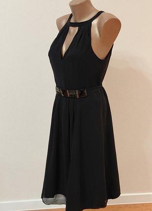 Черное платье ted baker london 100% шелк 6