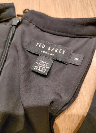 Черное платье ted baker london 100% шелк 9