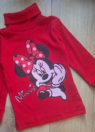 Гольф (водолазка) "minnie mouse" червоний