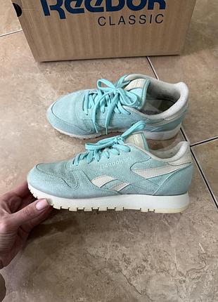 Замшевые кроссовки. reebok. 3