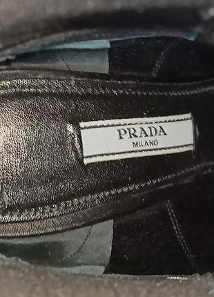 Ботильоны кожаные prada 7