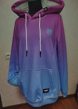 Худі fresh hoods омбре фіолетово-блакитне