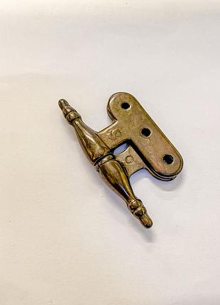 Карточная мебельная петля barocco mod-1331-2sab античная бронза левая