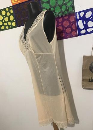 Вінтажна жіноча комбінація спідня білизна (slip dress)