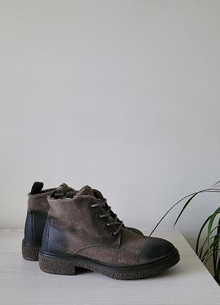 Черевики шкіряні утеплені оригінал ecco crepetray 200863 рр.39,40