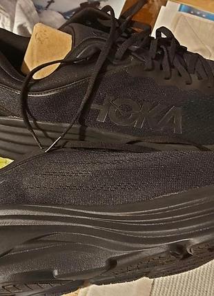 Кросівки чоловічі hoka bondi 8 чорні