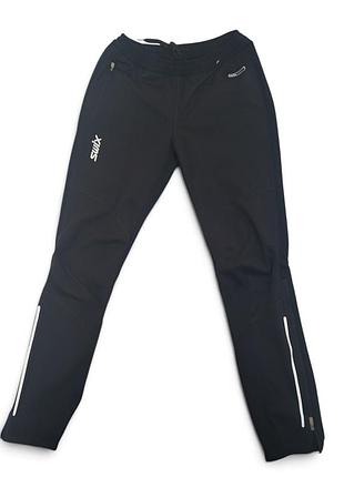 Штани swix hydra-vent жіночі m чорні softshell / бігові лижі / тренувальні
