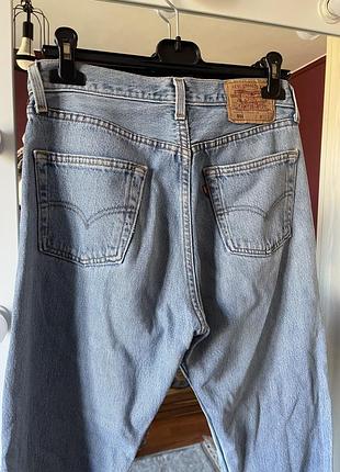 Сині блакитні джинси левайс levi’s висока посадка 501