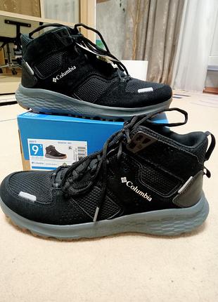 Кросівки чоловічі columbia benson mid чорні, устілка 28 см