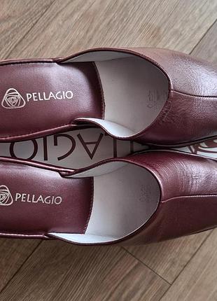 Кожаные домашние тапочки pellagio