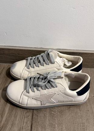 Кеди жіночі golden goose білі, 23,5 см