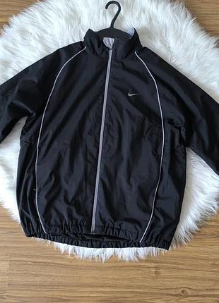 Вітровка для підлітків nike чорна, 12-13 років, 152-158 см