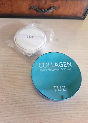 Кушон tuz collagen с запаской (тон 01) тоналка айворы база тональная основа тональный крем