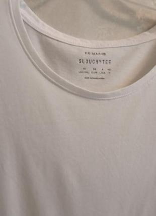 Жіноча футболка primark slouchy tee біла (розмір s/m)