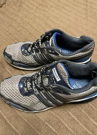 Кросівки жіночі adidas сірі з синім