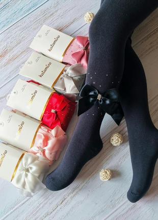 Черные нарядные колготки для девочки, katamino