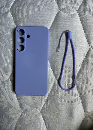 Чохол samsung s25 силіконовий з ремінцем