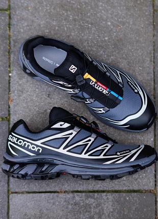 Р.40-45 salomon s lab xt-6 gore-tex black grey sl041