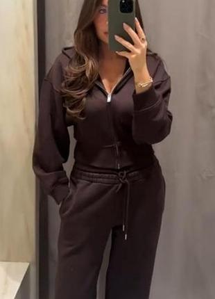 Жіночі  штани zara, коричневі