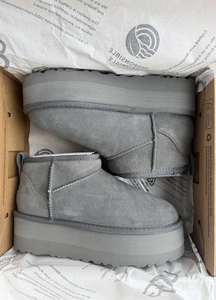 Ugg classic ultra mini platform — жіночі уггі на платформі