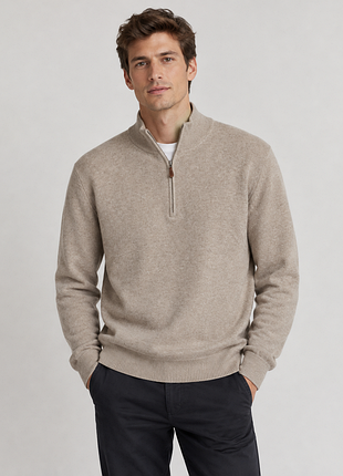 Мужской шерстяной джемпер свитер alan paine x el corte inglés 100% geelong lambswool
