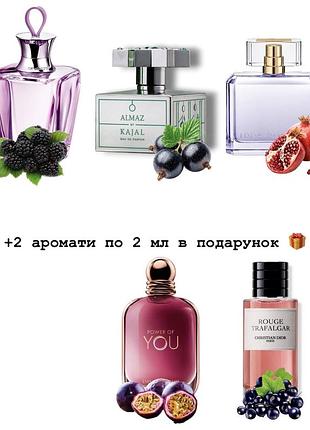 Акція! набір пробників парфумів +два в подарунок 🎁 фруктові, свіжо-солодкі аромати💗