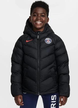 Пуховик дитячий sportswear psg black fq3425-010 розмір м  137-147 см