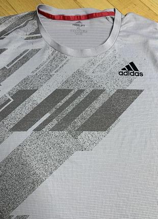 Оригінальна чоловіча футболка adidas freelift heat.rdy сіра xl спортивна преміум mesh технологія охолодження