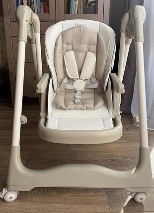 Стільчик-гойдалка для годування kivibaby flexi grey
