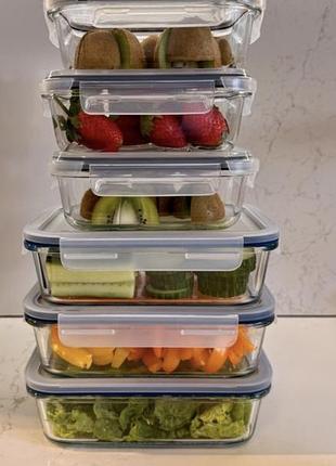 Контейнери скляні для зберігання продуктів